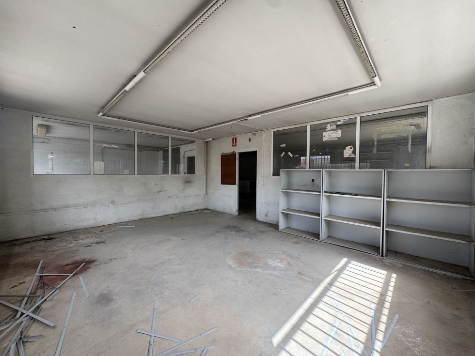 Fotografa de Venta 3 naves y 6000m2 de solar asfaltado y vallado.